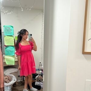 Pink Midi Dress